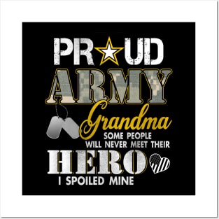 Proud Army Grandma Gift Posters and Art